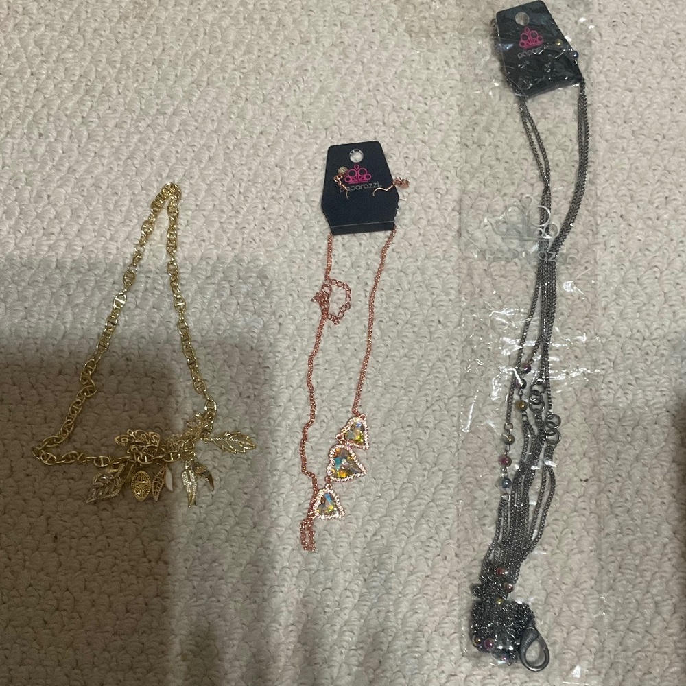2 Paparazzi Necklaces 1 Lucky Charm Necklace by Aimee
